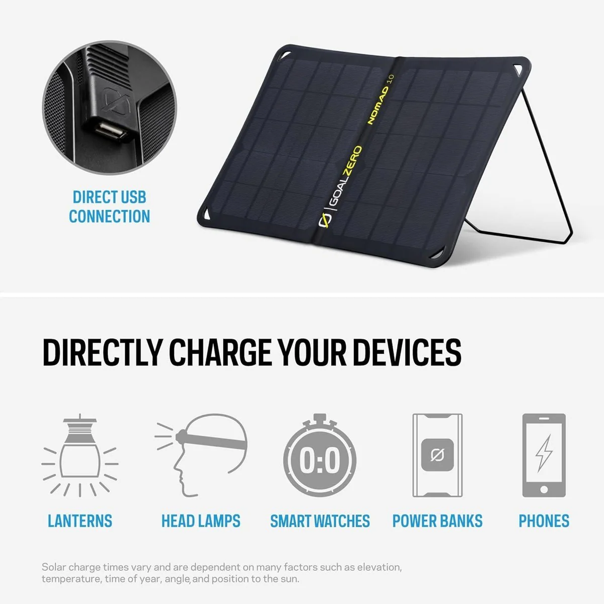 Goal Zero Nomad 10 Solar Panel Postable Charger - Image 3