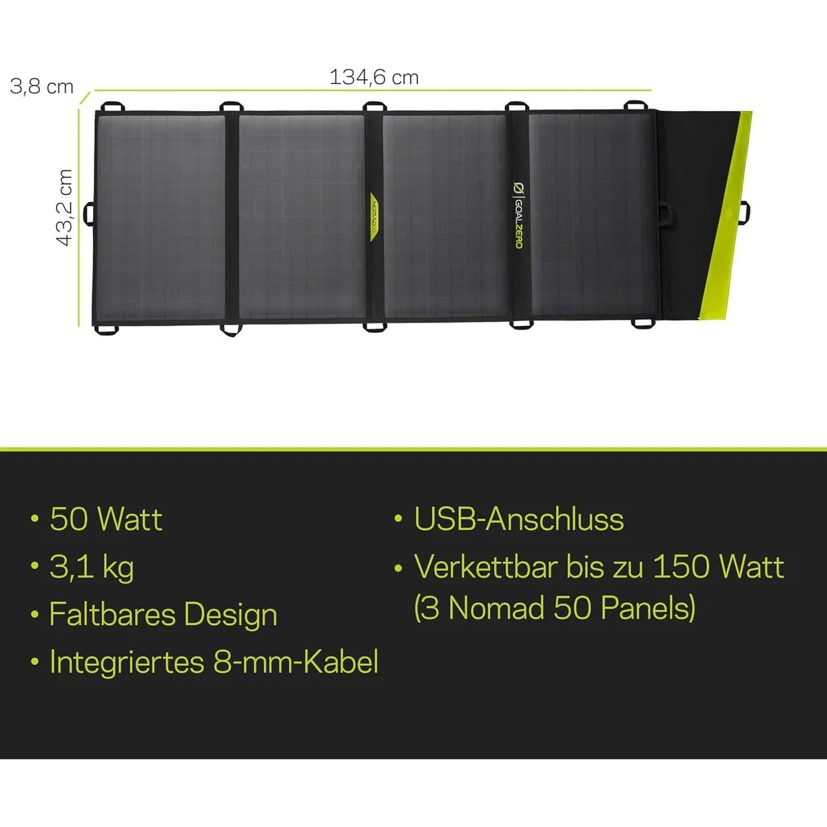 Goal Zero Nomad 50 Solar Panel Postable Charger - Image 3