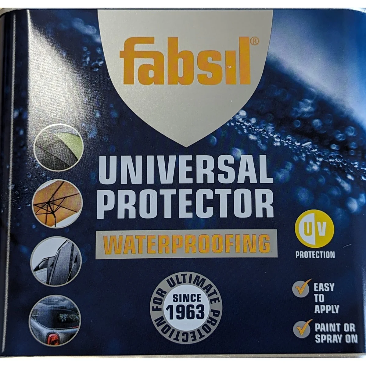 Fabsil 2.5L Litre Brush on Waterproofing Sealant Tent Awning Canvas Grangers - Image 3