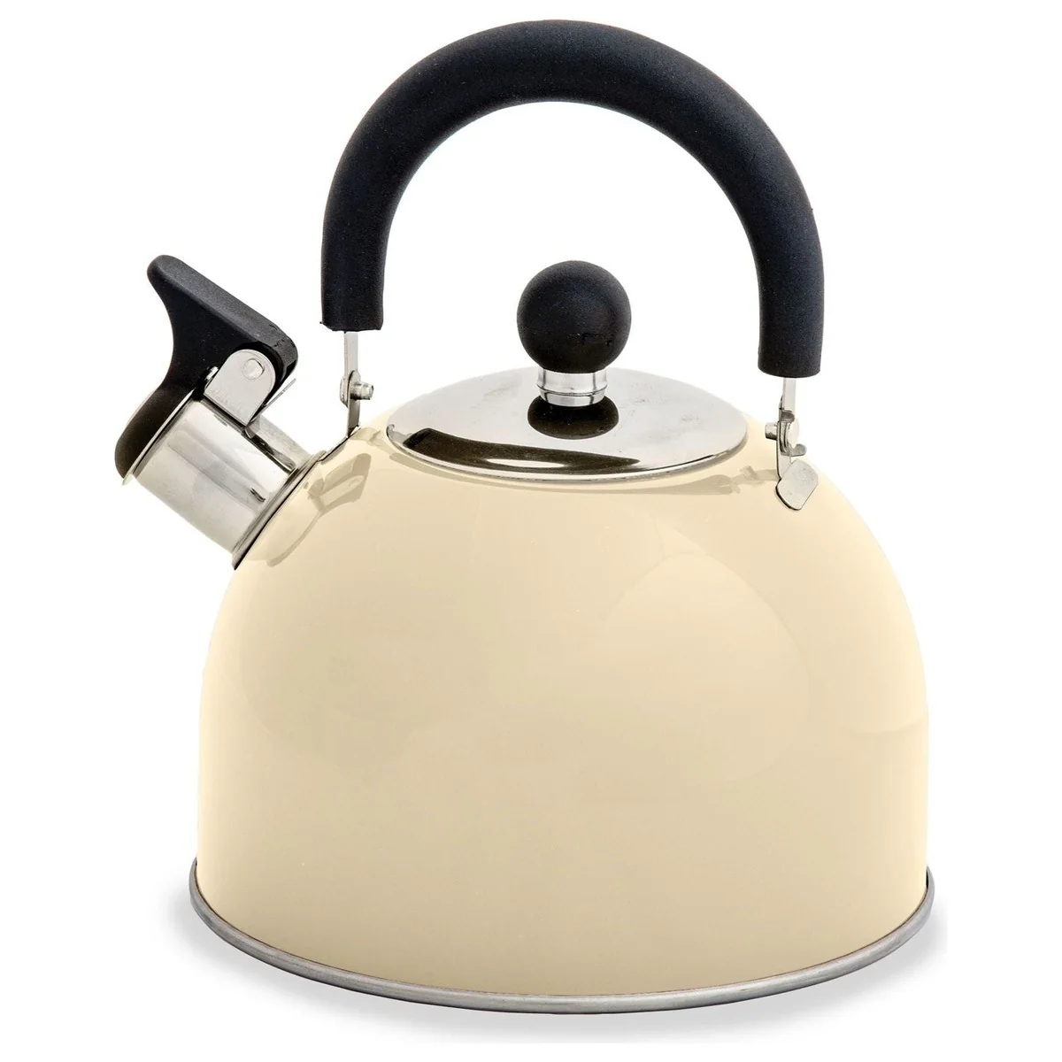 Hamilton cream stainless steel whistling kettle (2L) K0056CR