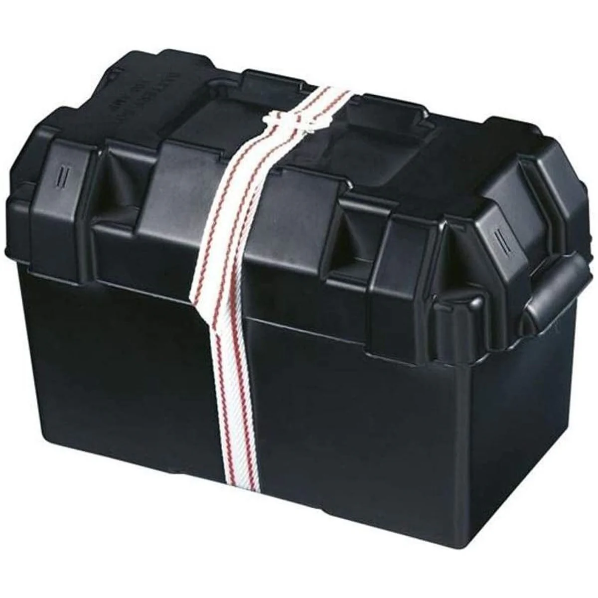 Heavy-Duty Battery Box with Straps - Perfect for Caravanning, Camping, and Boating