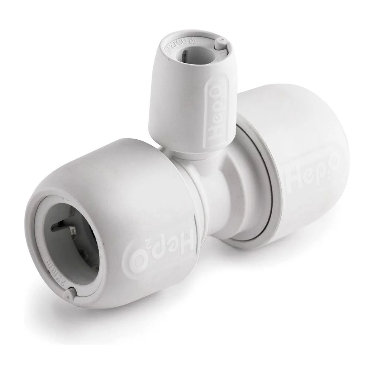 Hep2O Reduced Tee 22mm x 22mm x 15mm for Caravan/Motorhome Water System