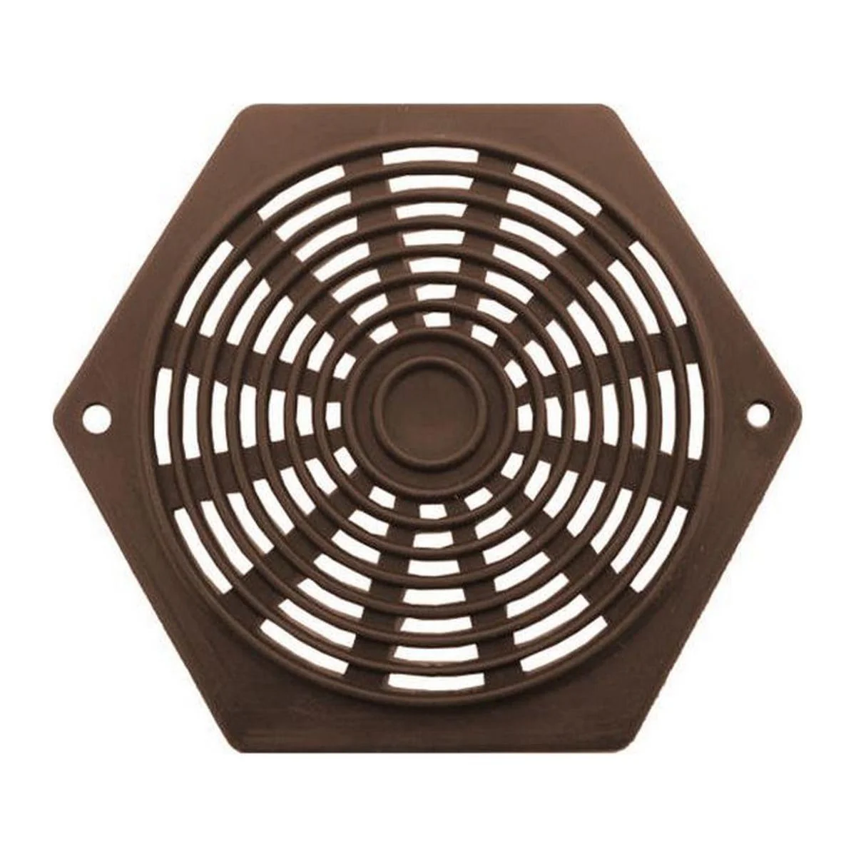 Hexagon Air Vent 2 5/8 Brown for Caravan/Motorhome
