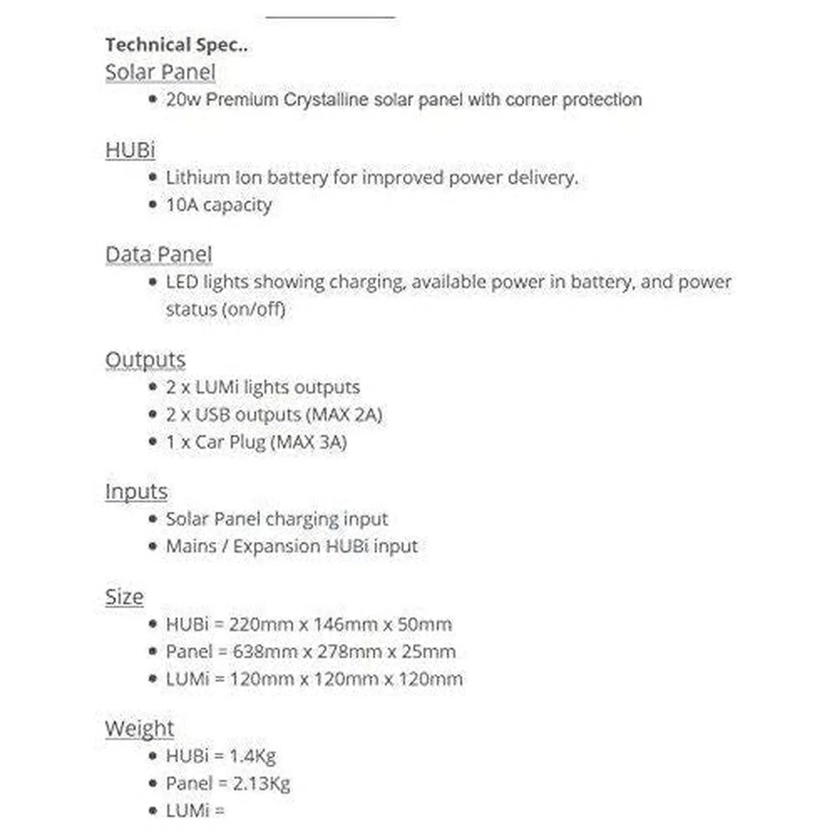 HUBi 10K Solar Panel Kit HUBI1010A - Image 2
