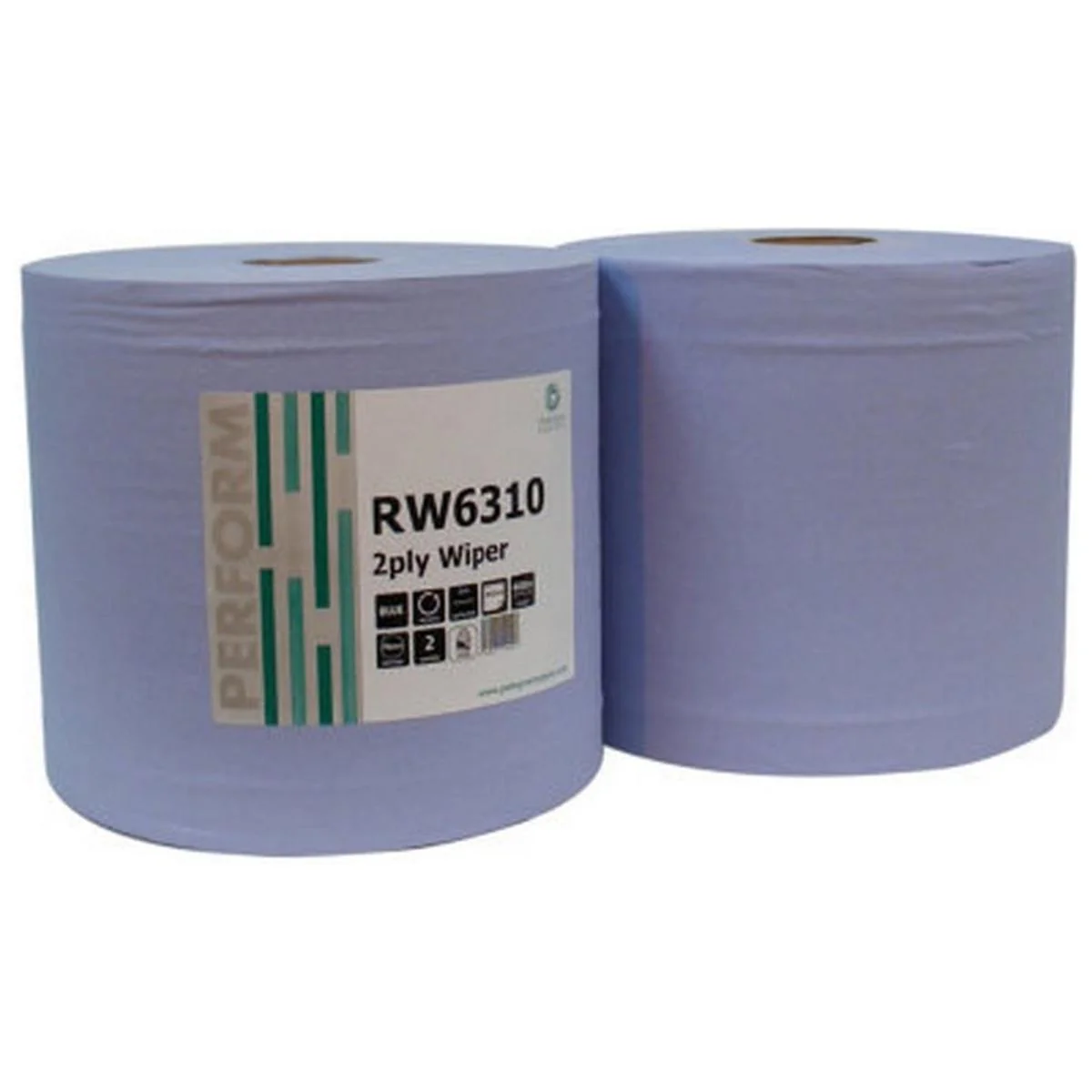 Jangro Workshop Blue Roll (Pack of 2) 280mm x 400 Metres for Heavy Duty Tasks