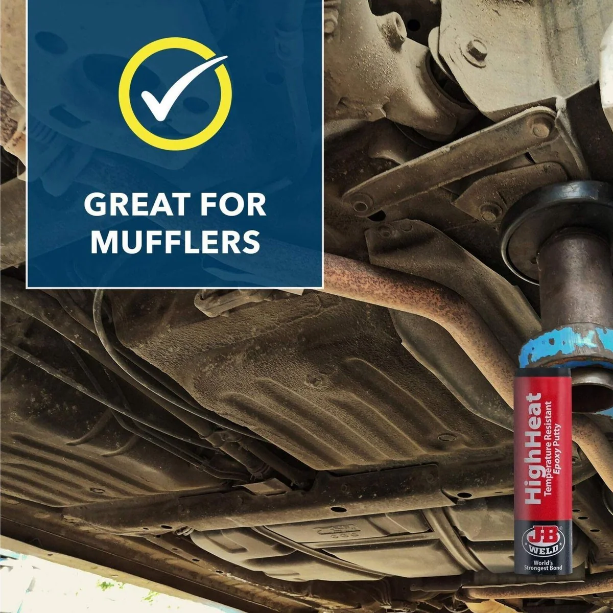 JB Weld HighHeat 57g Heat Temperature Resistant Epoxy Putty Metal Repair Filler - Image 7