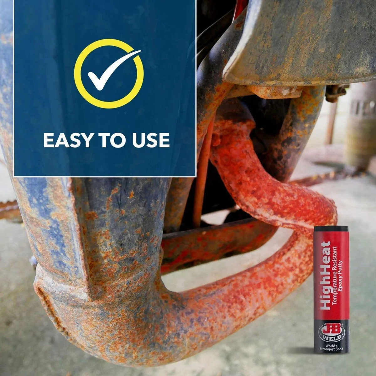 JB Weld HighHeat 57g Heat Temperature Resistant Epoxy Putty Metal Repair Filler - Image 8