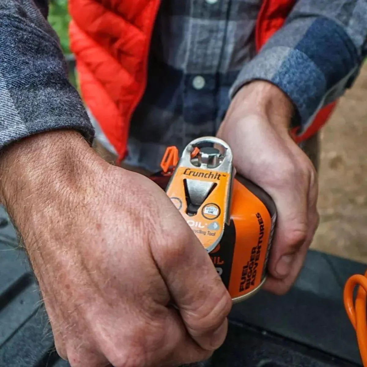 Jetboil CrunchIt Fuel Can Recycling Tool CRUNCH Steel - Image 4