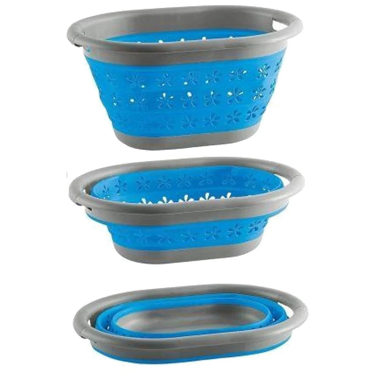 Kampa Collapsible Laundry Basket Clothes Washing Storage Pop Up Bin Folding - Image 2