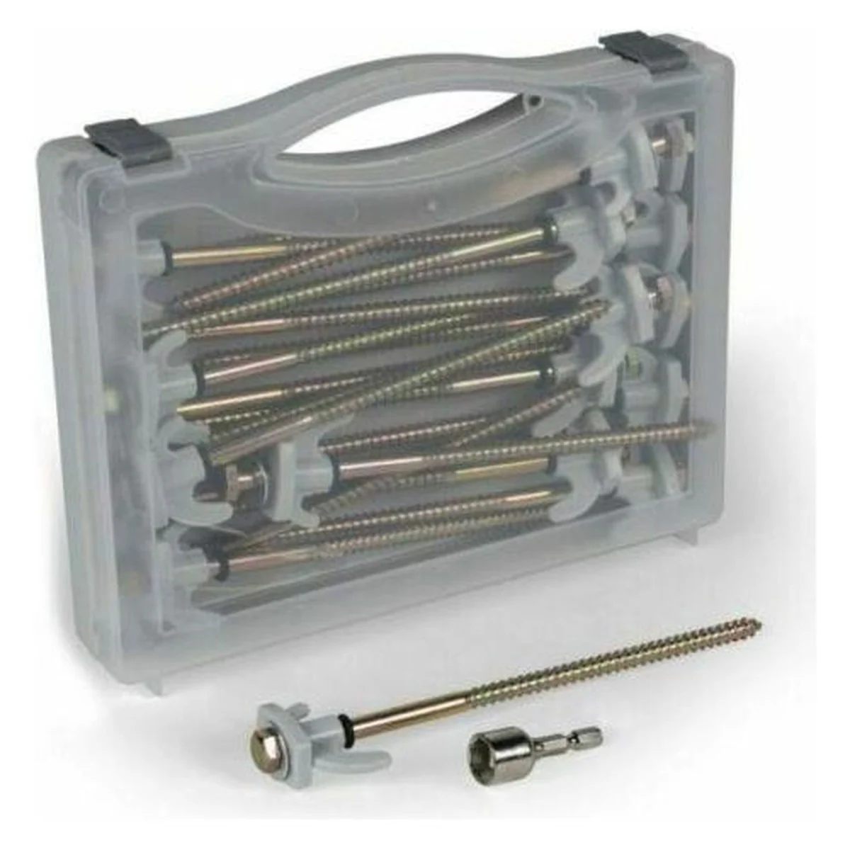 Kampa | DOMETIC 20 x Hard Ground Rock Screw Drill In Pegs Awning Tent 9120001297
