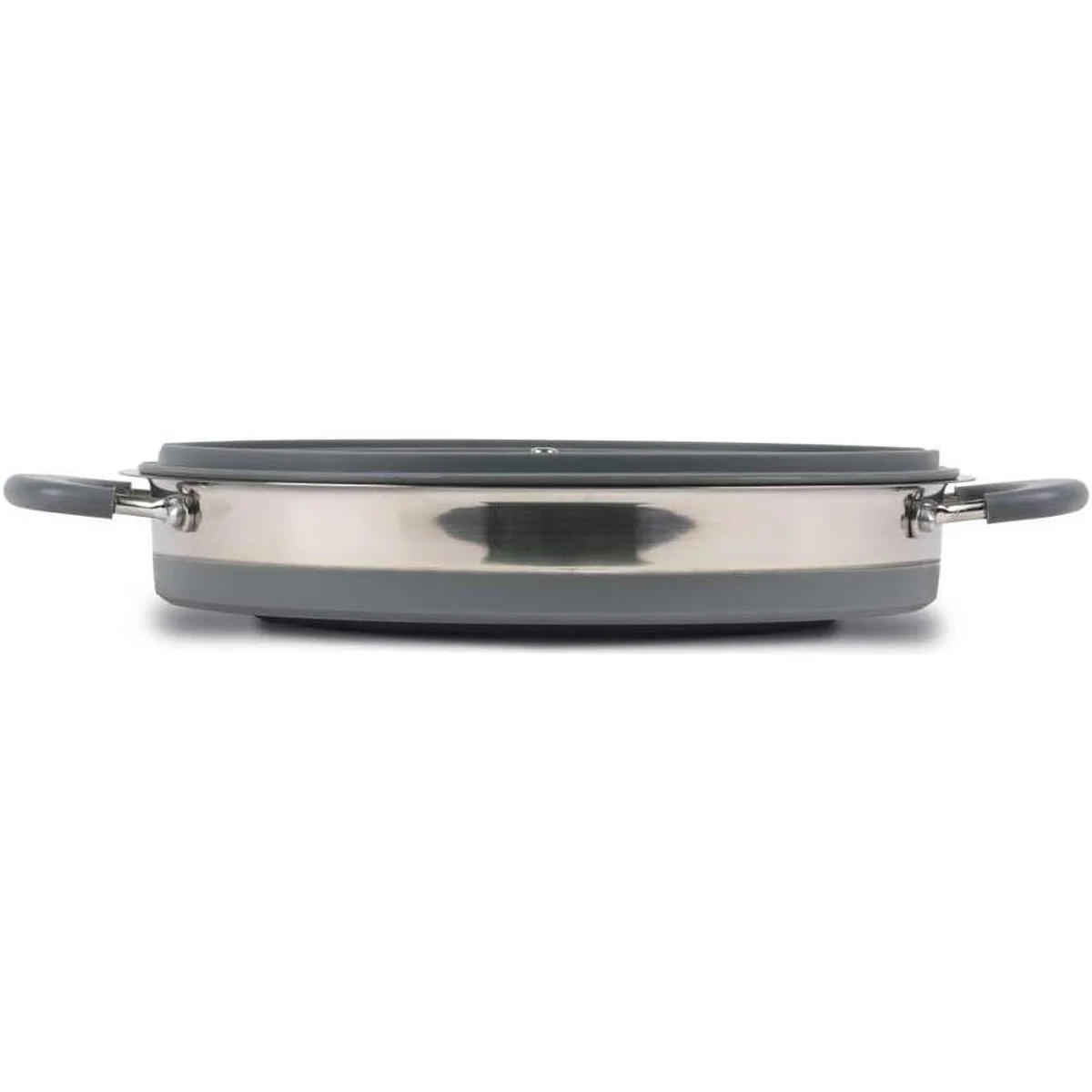 Kampa Folding Collapsible Silicone & Stainless Steel Saucepan 3 Litre Grey - Image 3