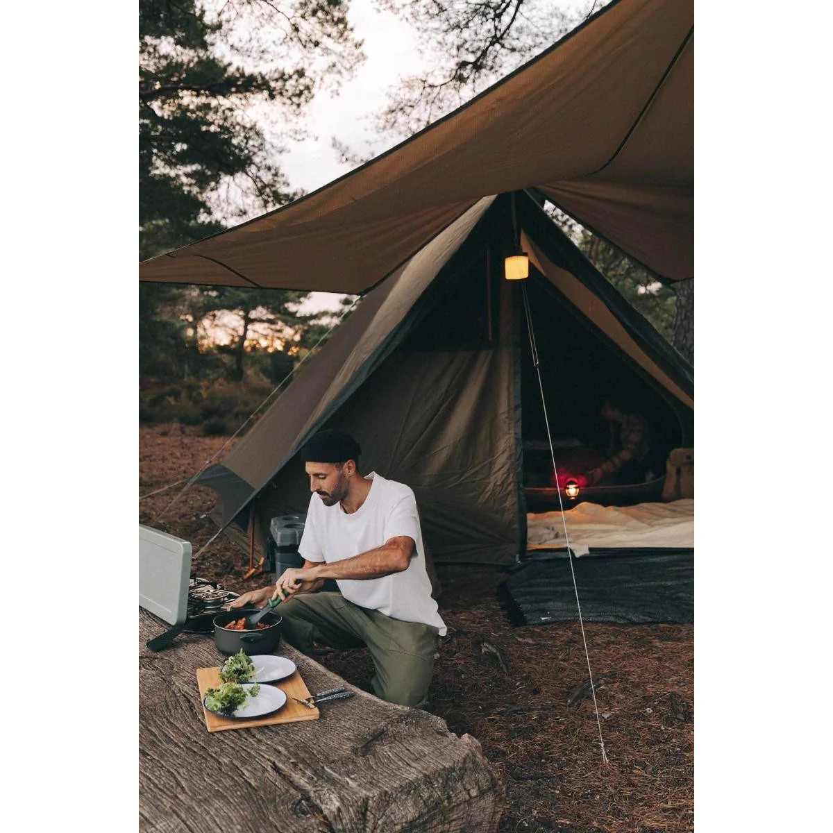 Kampa Pineveil 04 Tent Tipi Style 4 Person Poled Tent - Image 15