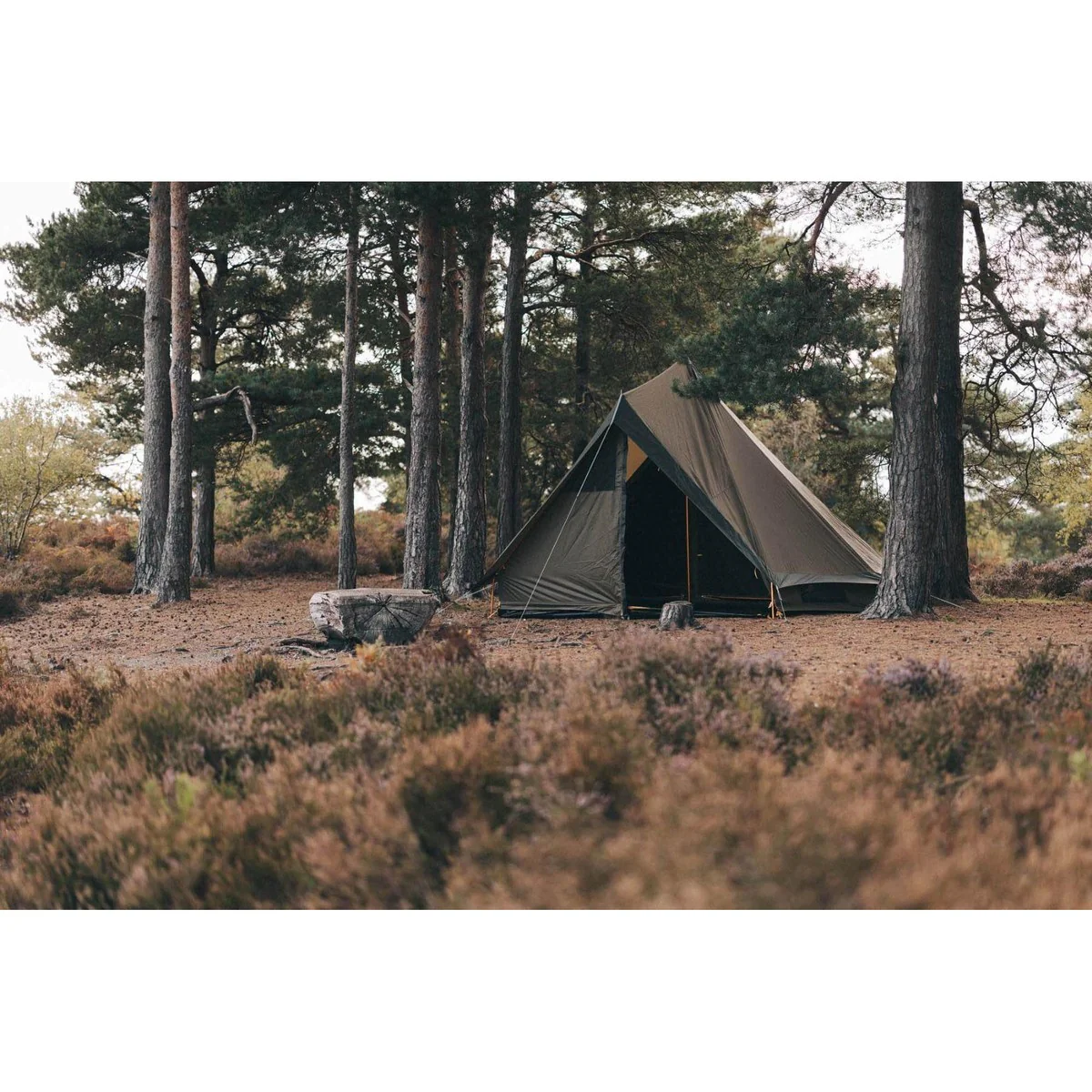 Kampa Pineveil 04 Tent Tipi Style 4 Person Poled Tent - Image 3