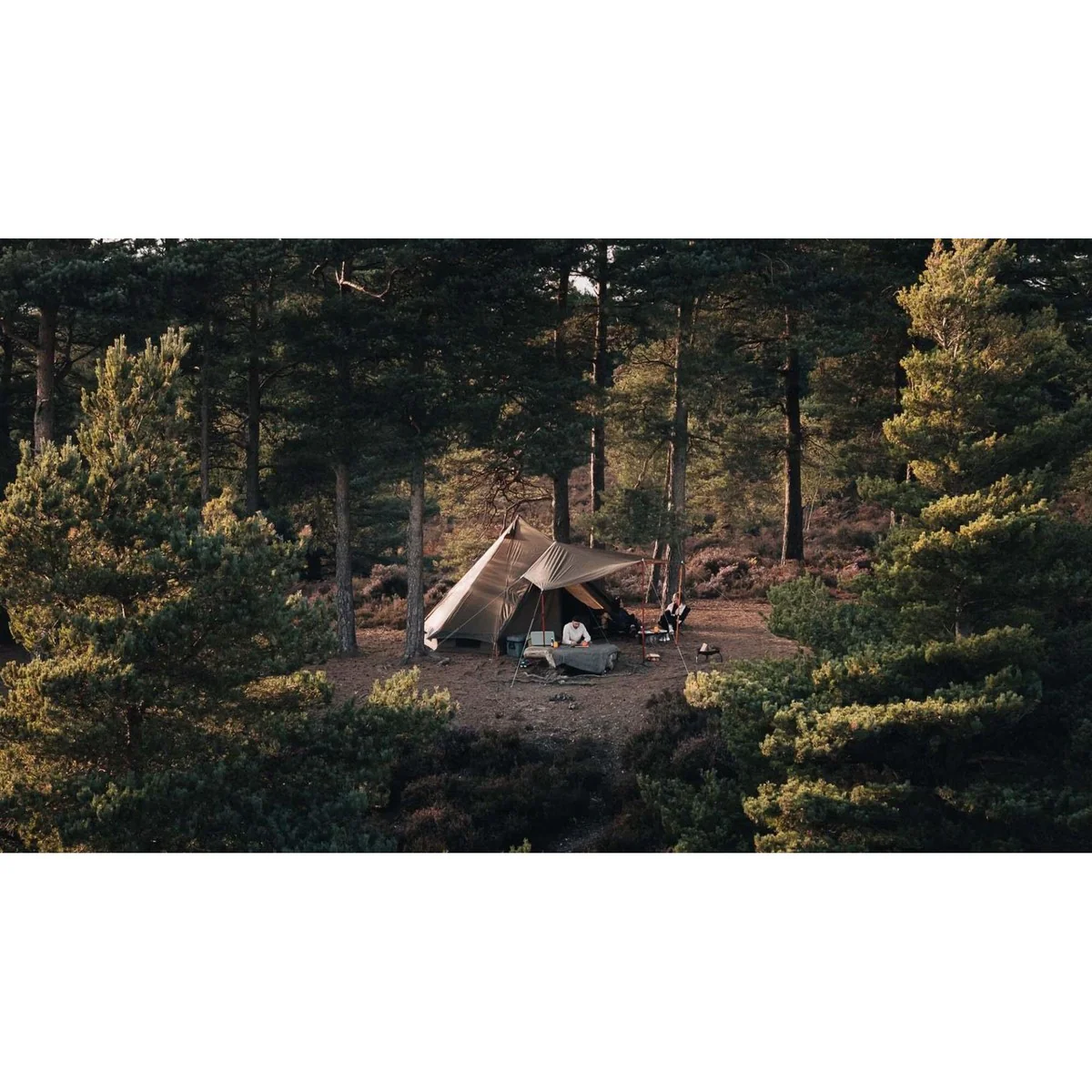 Kampa Pineveil 04 Tent Tipi Style 4 Person Poled Tent - Image 4