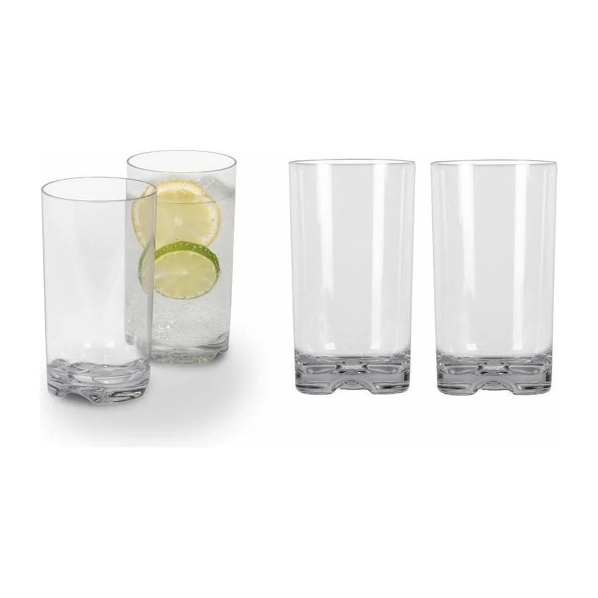 Kampa Polycarbonate Tall Camping Tumbler 420ml 4 Pack