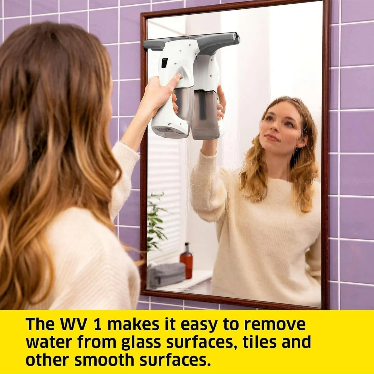 Karcher WV1 Window Vac Cleaner Lightweight Compact Fast Vacuum Floors Worktops - Image 2