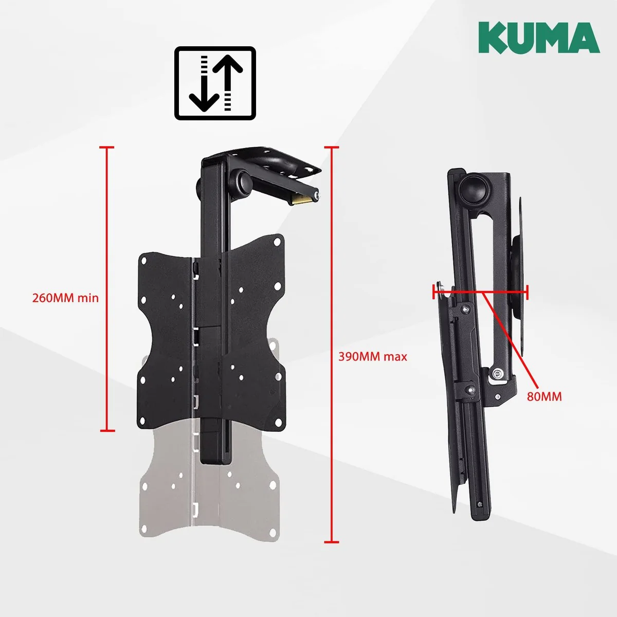 Kuma Flip Down Tv Bracket BKUMBRK156 - Image 5