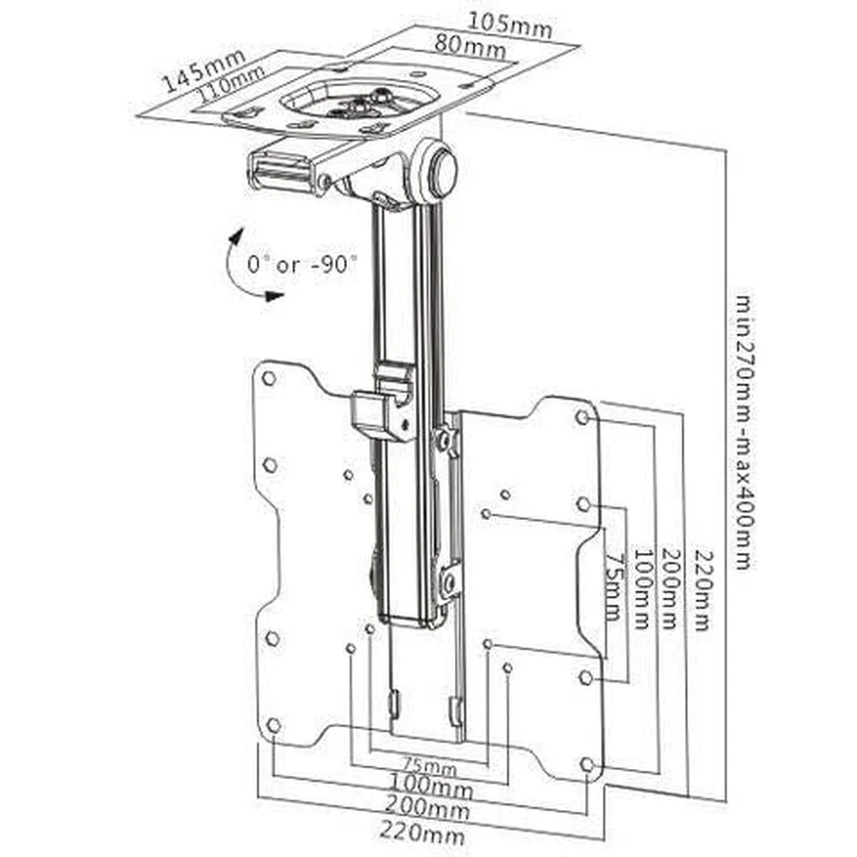 Kuma Flip Down Tv Bracket BKUMBRK156 - Image 8