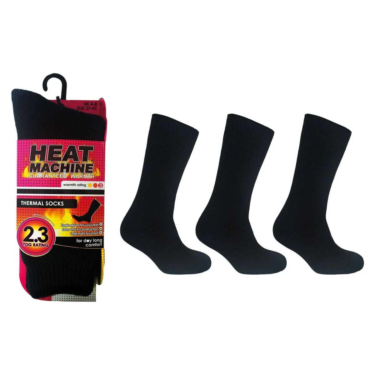 Ladies thermal insulated black socks 1291 - Image 2