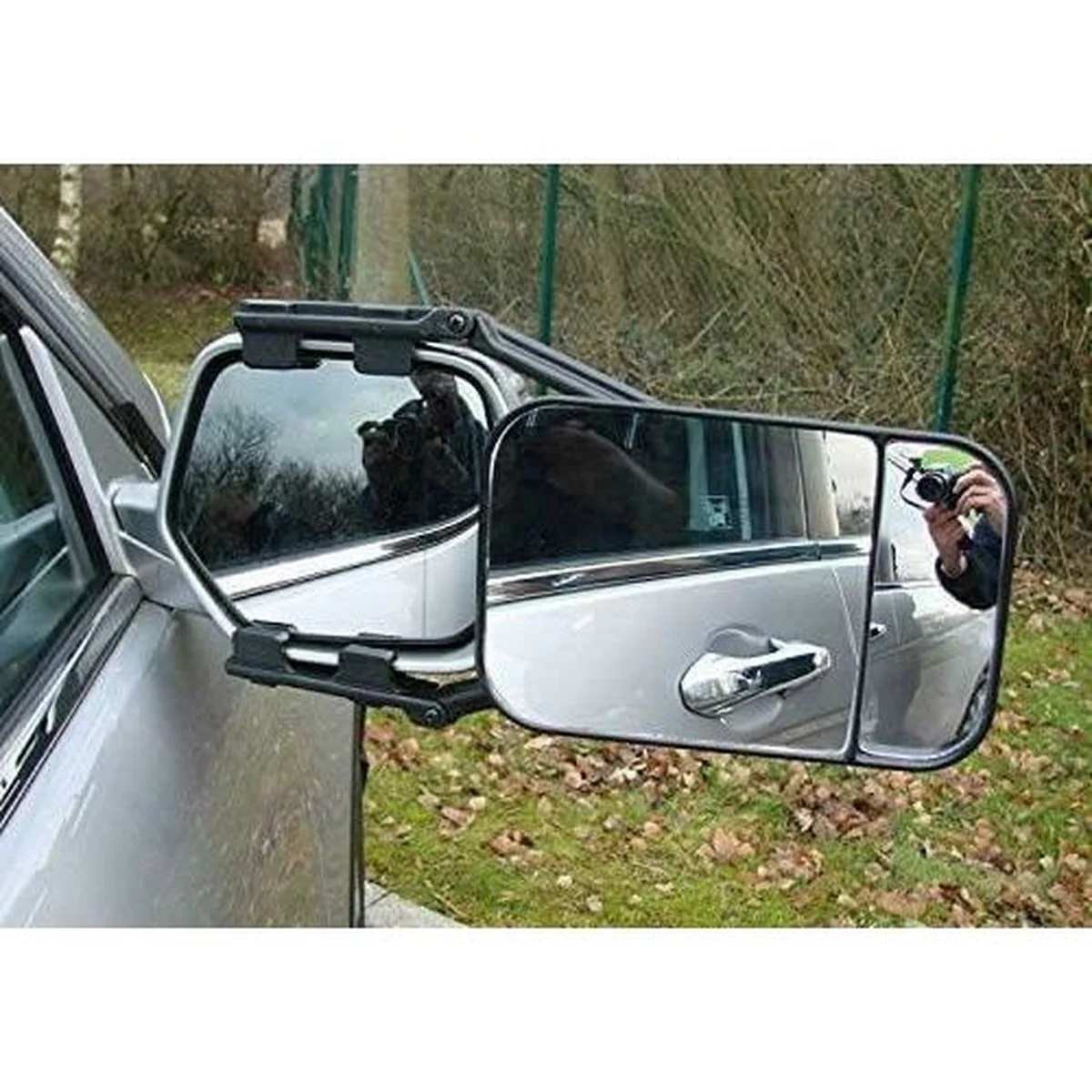 Maypole Large Convex Dual Glass Caravan Extension Towing Mirror Universal Fit - Image 3