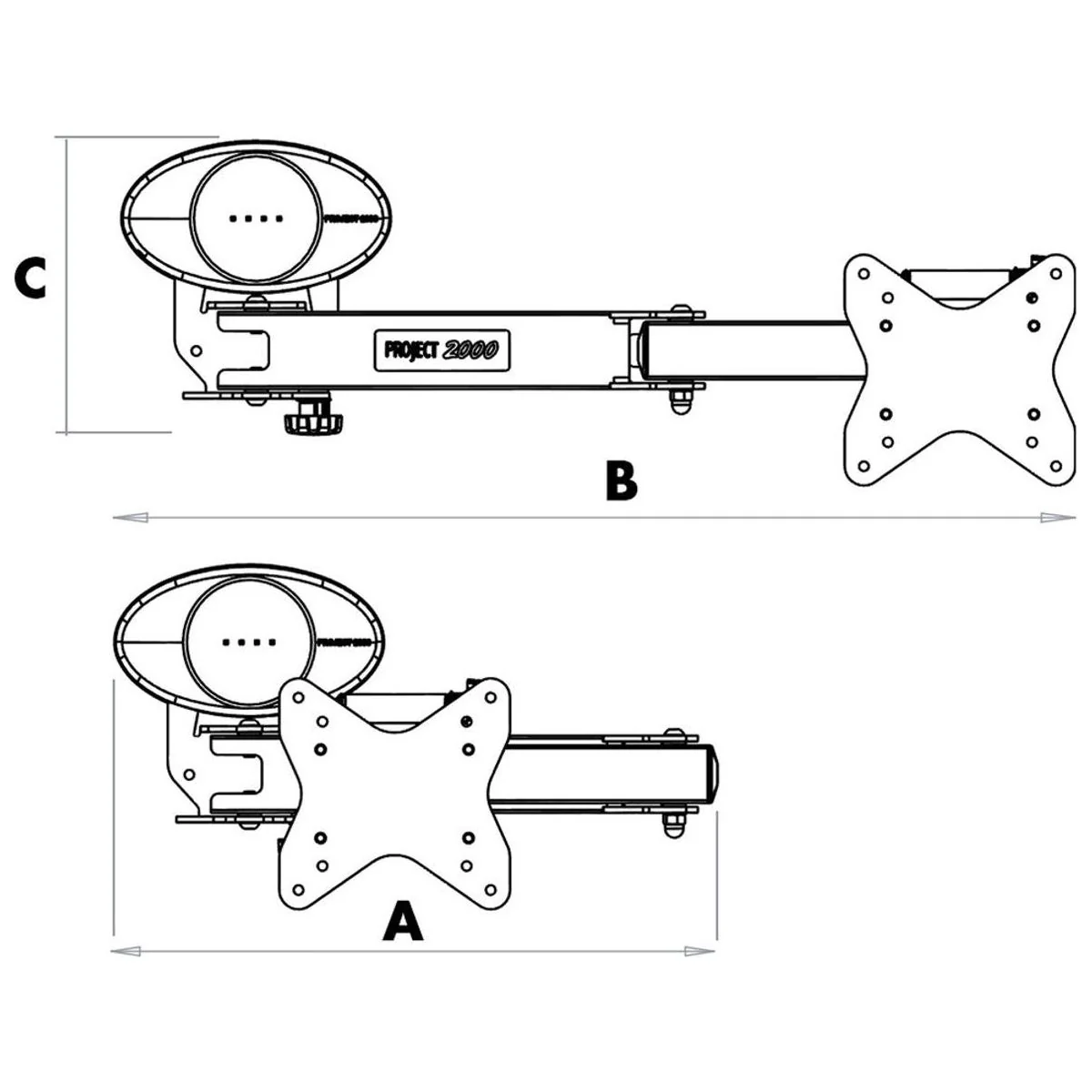 LCD TV Hinged Bracket (Wall Mount) - Image 2