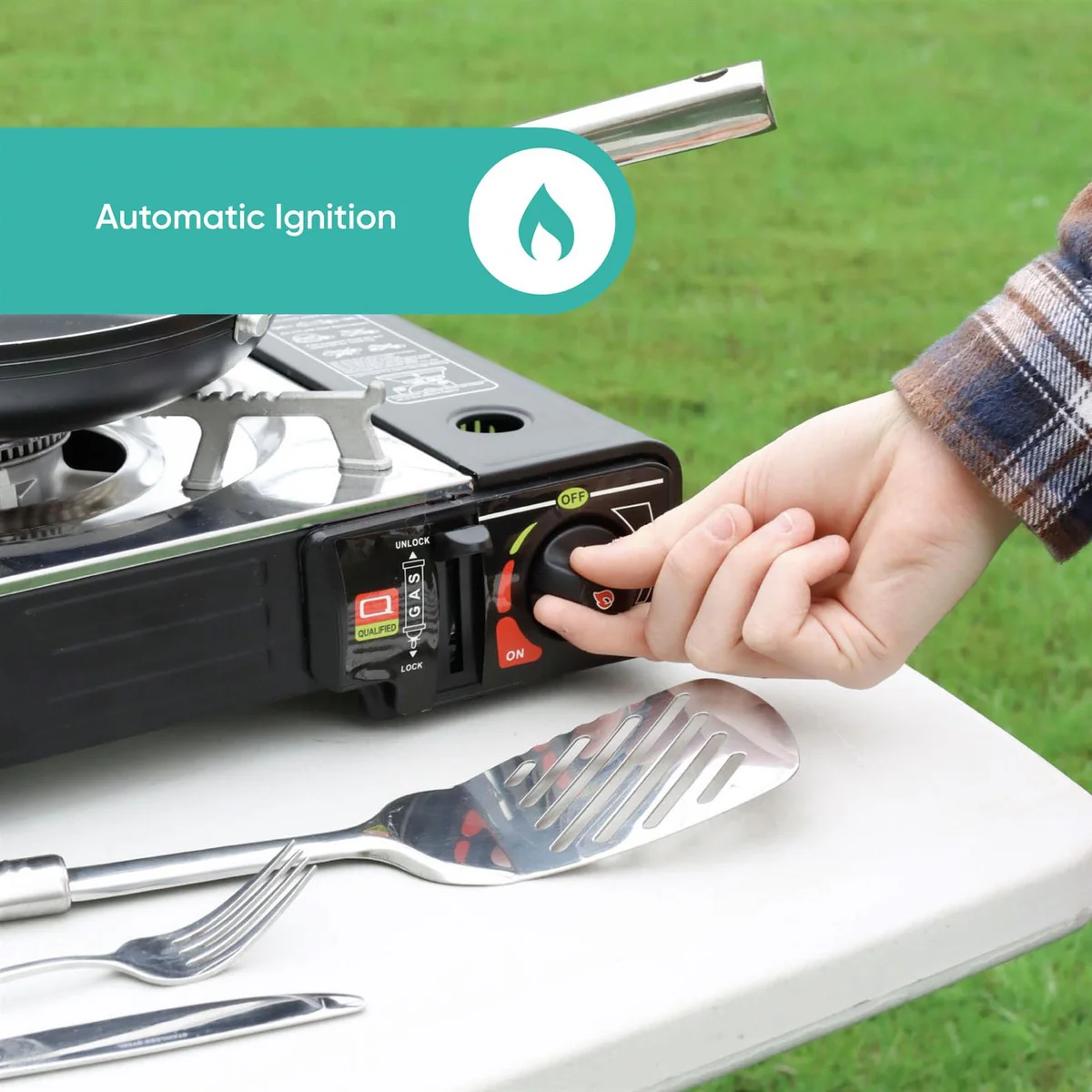 Leisureiwze Gourmet2 Double burner portable gas Cooking stove - Image 5