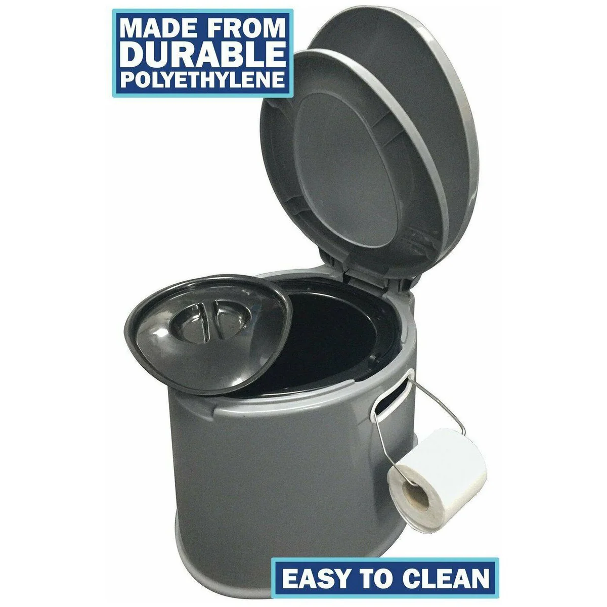 Leisurewize Camping Toilet Lightweight and Portable with Seat Festivals Outdoor Caravan - 5L - Image 5