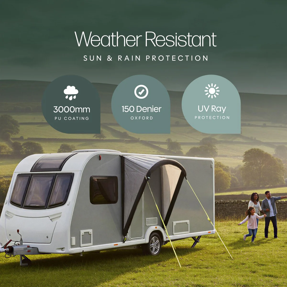 Leisurewize Griffon Inflatable Caravan Door Canopy Porch - Image 2