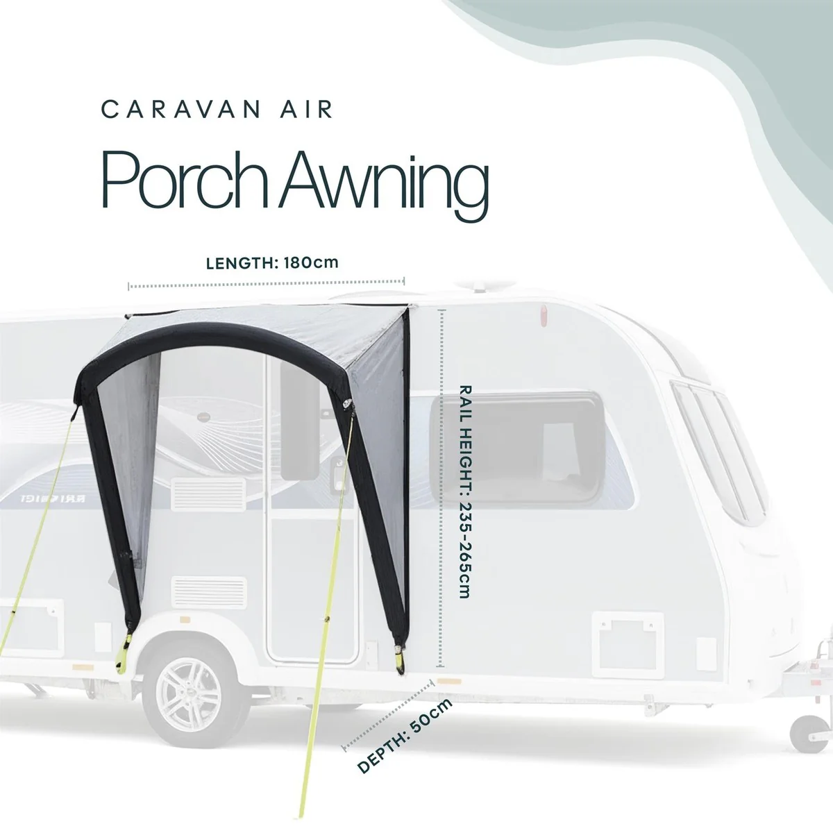 Leisurewize Griffon Inflatable Caravan Door Canopy Porch - Image 3