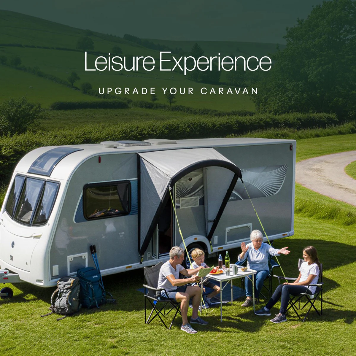 Leisurewize Griffon Inflatable Caravan Door Canopy Porch - Image 7