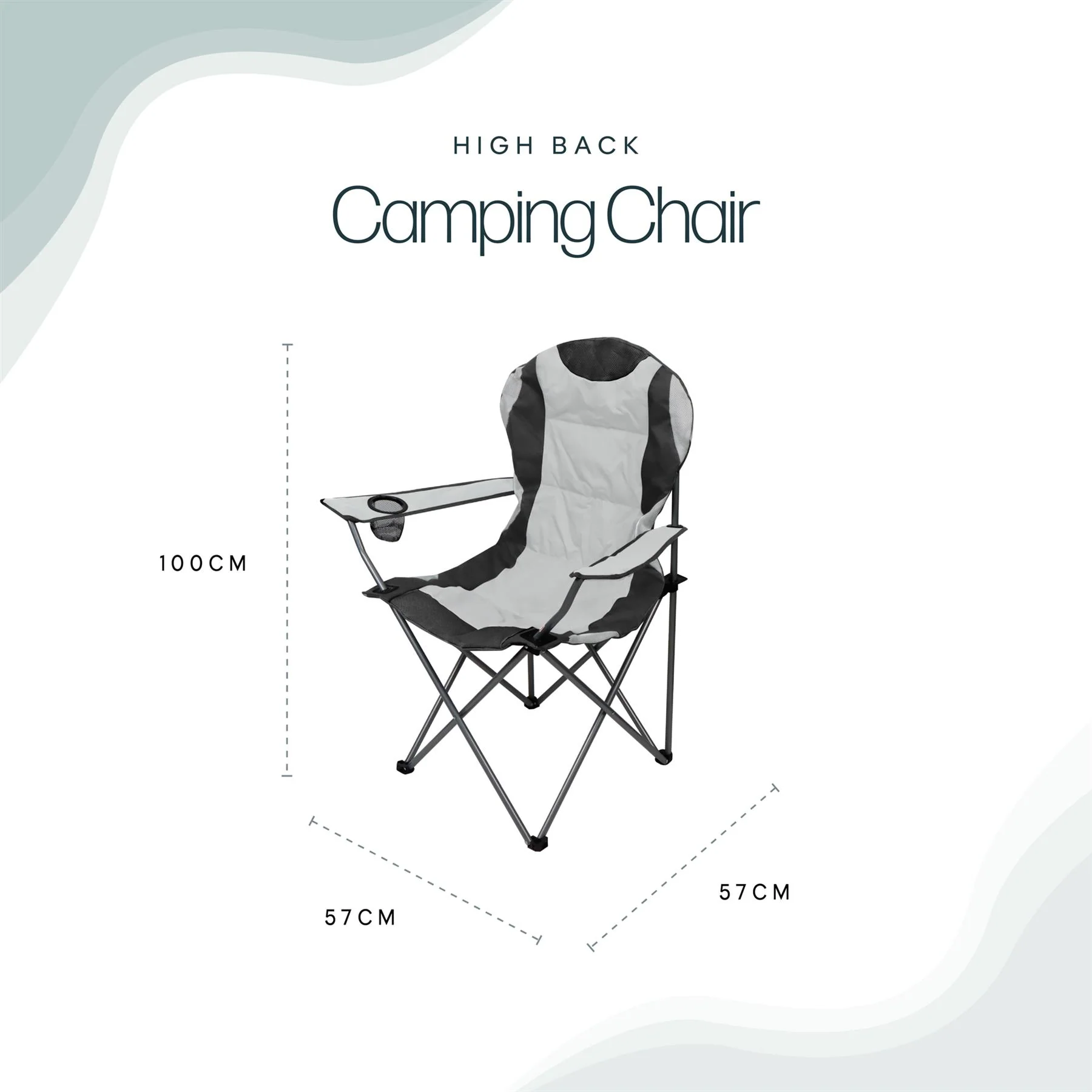 Leisurewize High Back Folding Camping Chair - Image 2