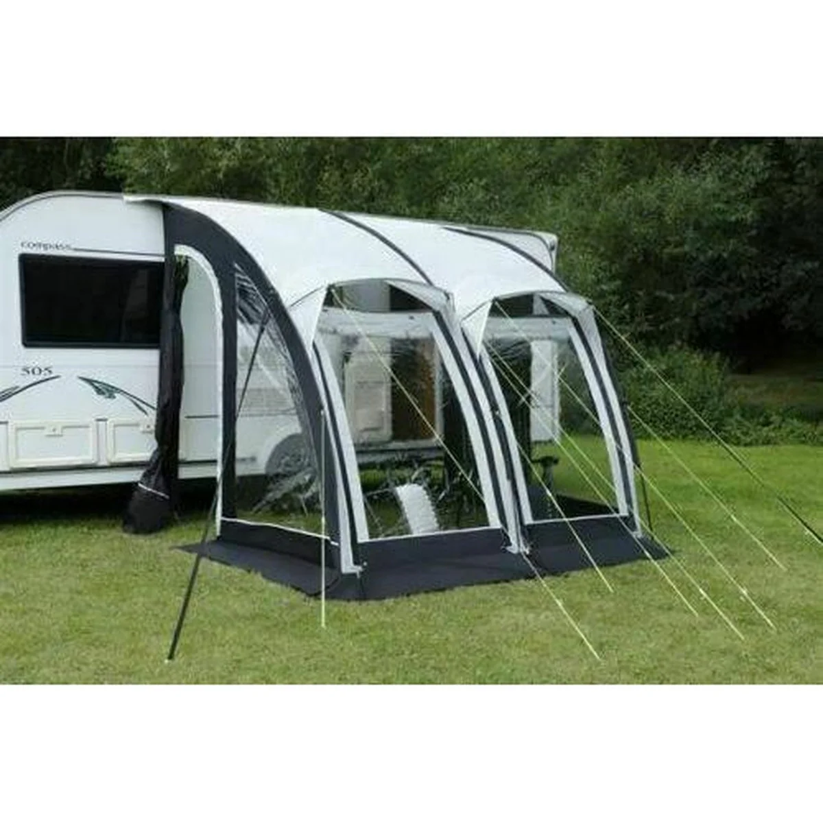 Leisurewize Ontario 20-260 Lightweight Caravan Poled Porch Awning Charcoal 2022 - Image 3
