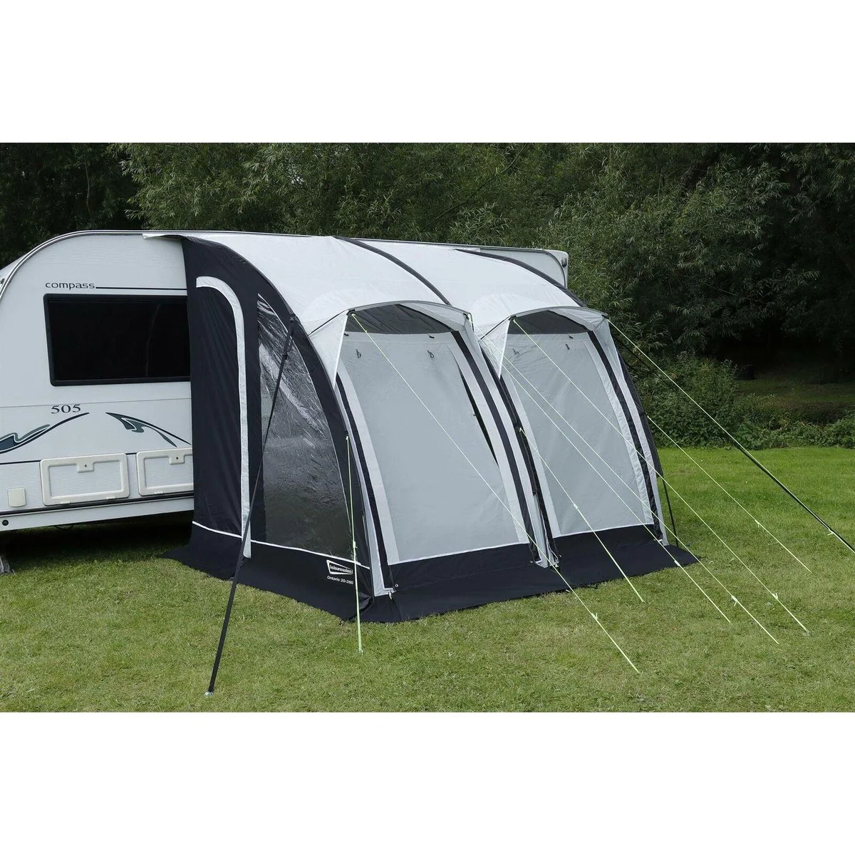 Leisurewize Ontario 20-260 Lightweight Caravan Poled Porch Awning Charcoal 2022 - Image 6