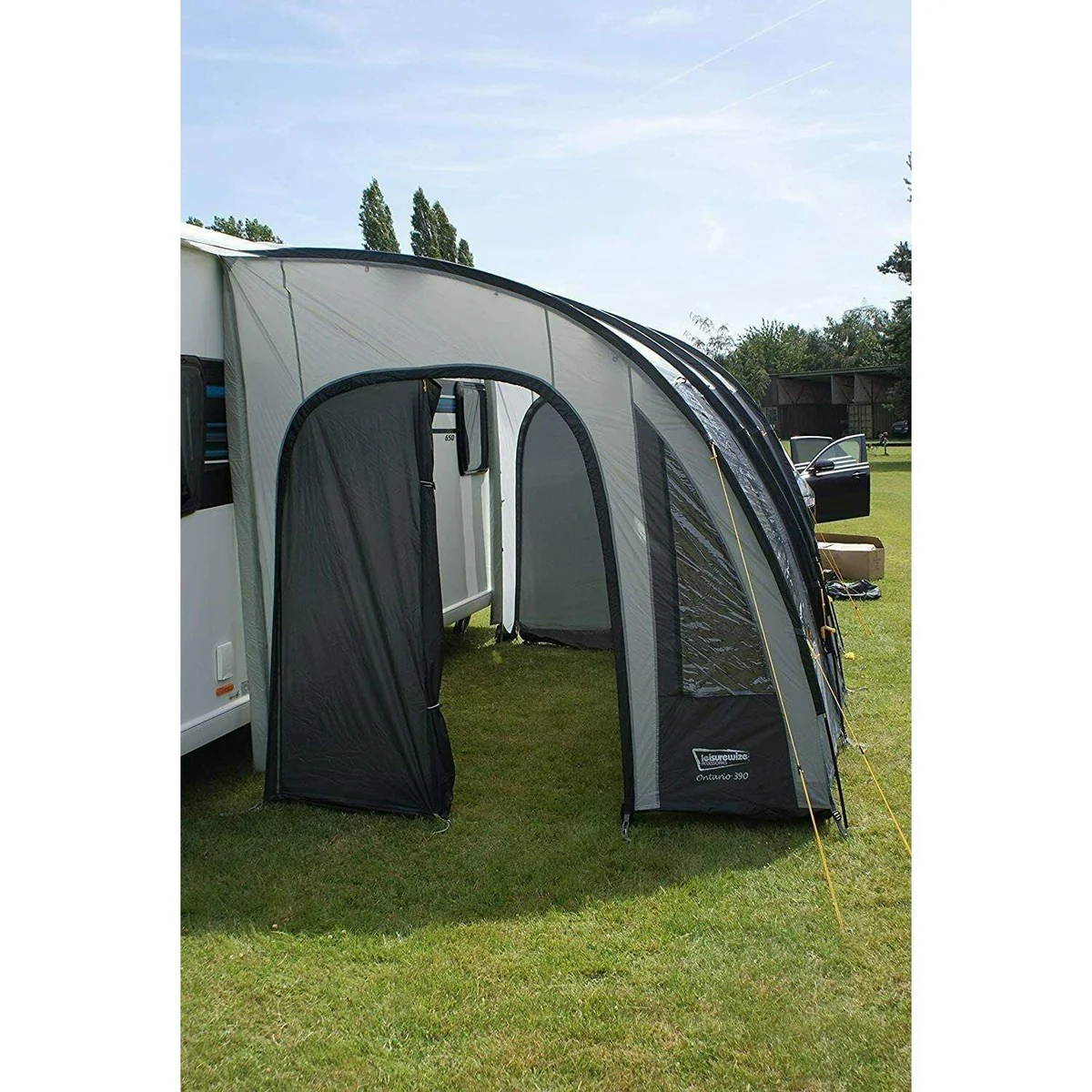 Leisurewize Ontario Ultimate Caravan Poled Porch Awning 390cm Charcoal 2022 - Image 5