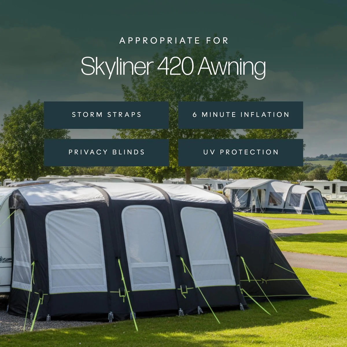 Leisurewize Skyliner 420 Inflatable Caravan Sleeping Annex - Image 5