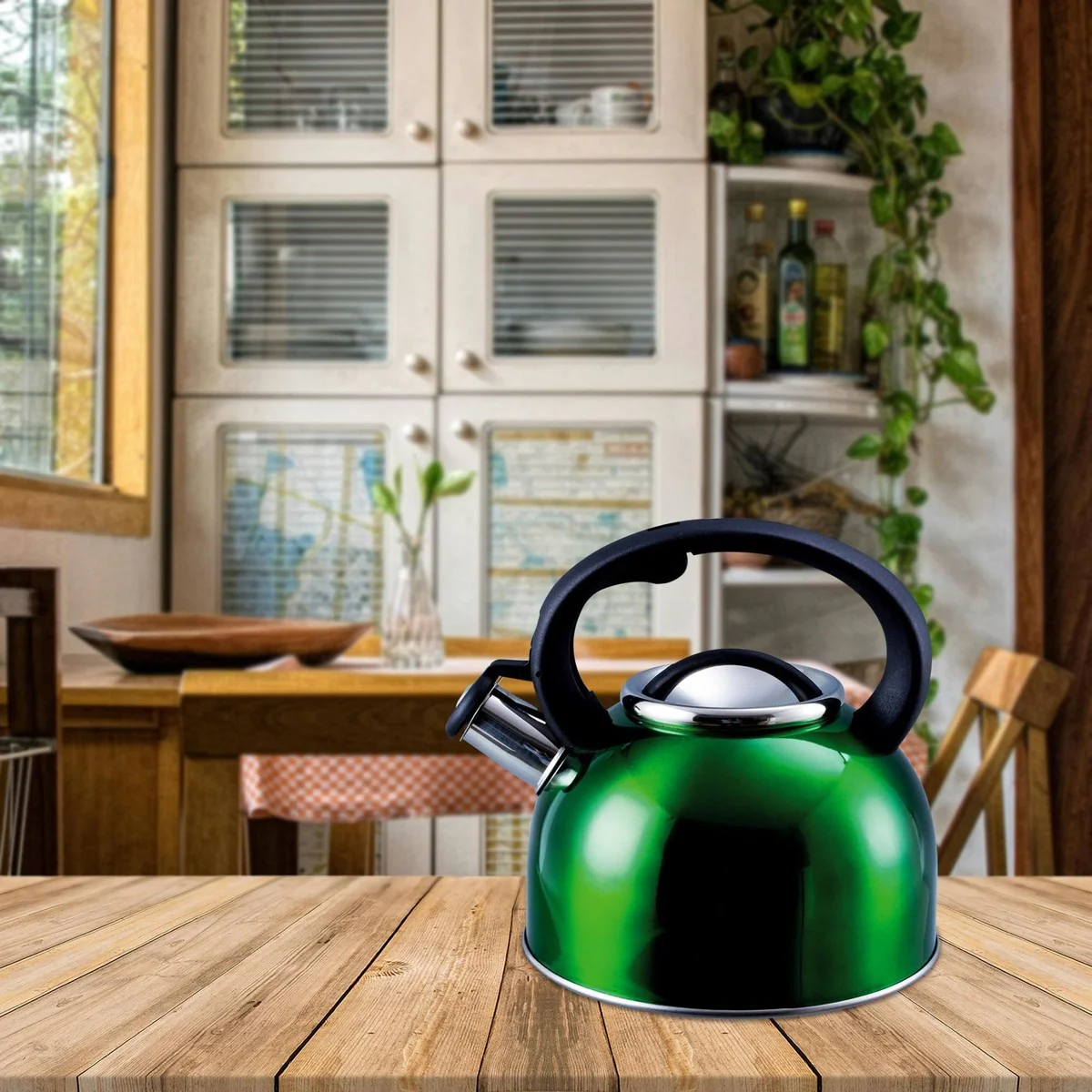 Liberty Green 2.5 Litre Whistling Kettle CW-T056-B1G - Image 5