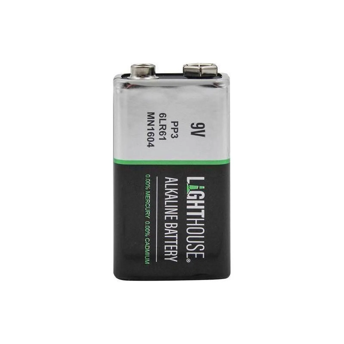 Lighthouse 9V LR61 Alkaline Battery 1100 mAh (Single Pack)