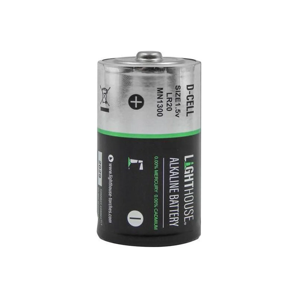 Lighthouse D LR20 Alkaline Batteries 14800 mAh (Pack 2)