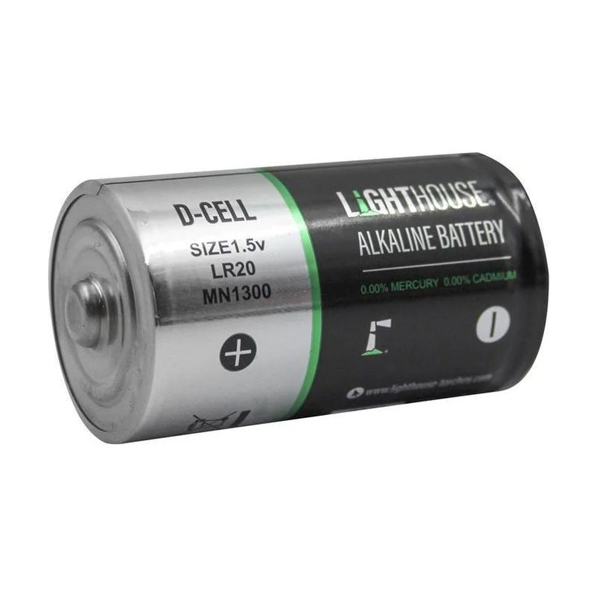 Lighthouse D LR20 Alkaline Batteries 14800 mAh (Pack 2) - Image 3