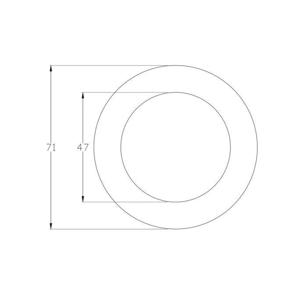 Lock Ring Matt Black � 71Mm Diameter - Image 2