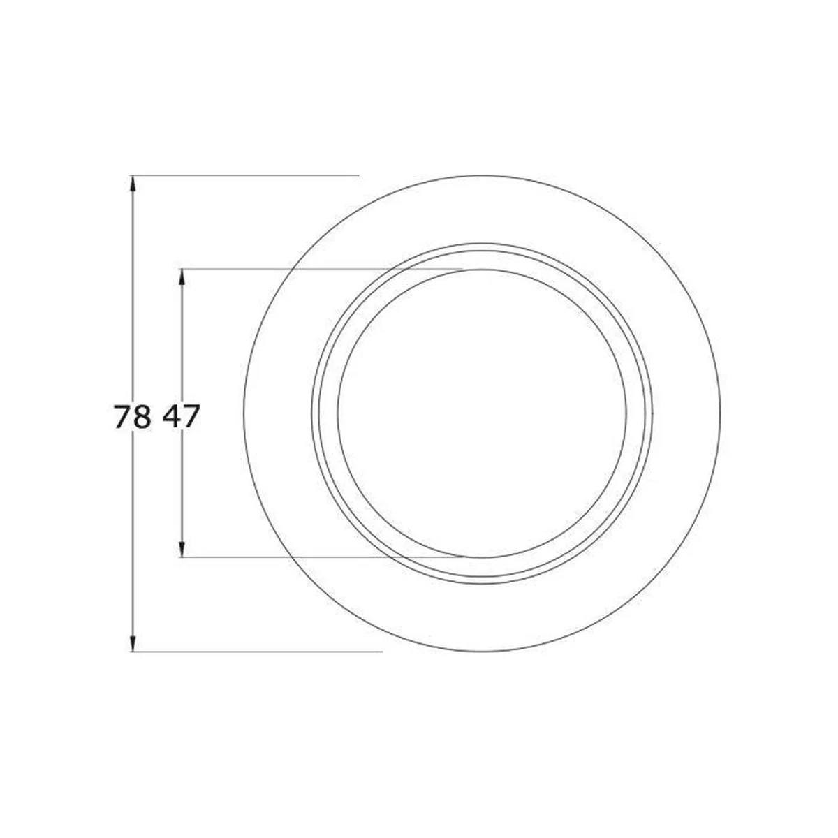 Lock Ring Silver � 78Mm Diameter - Image 2