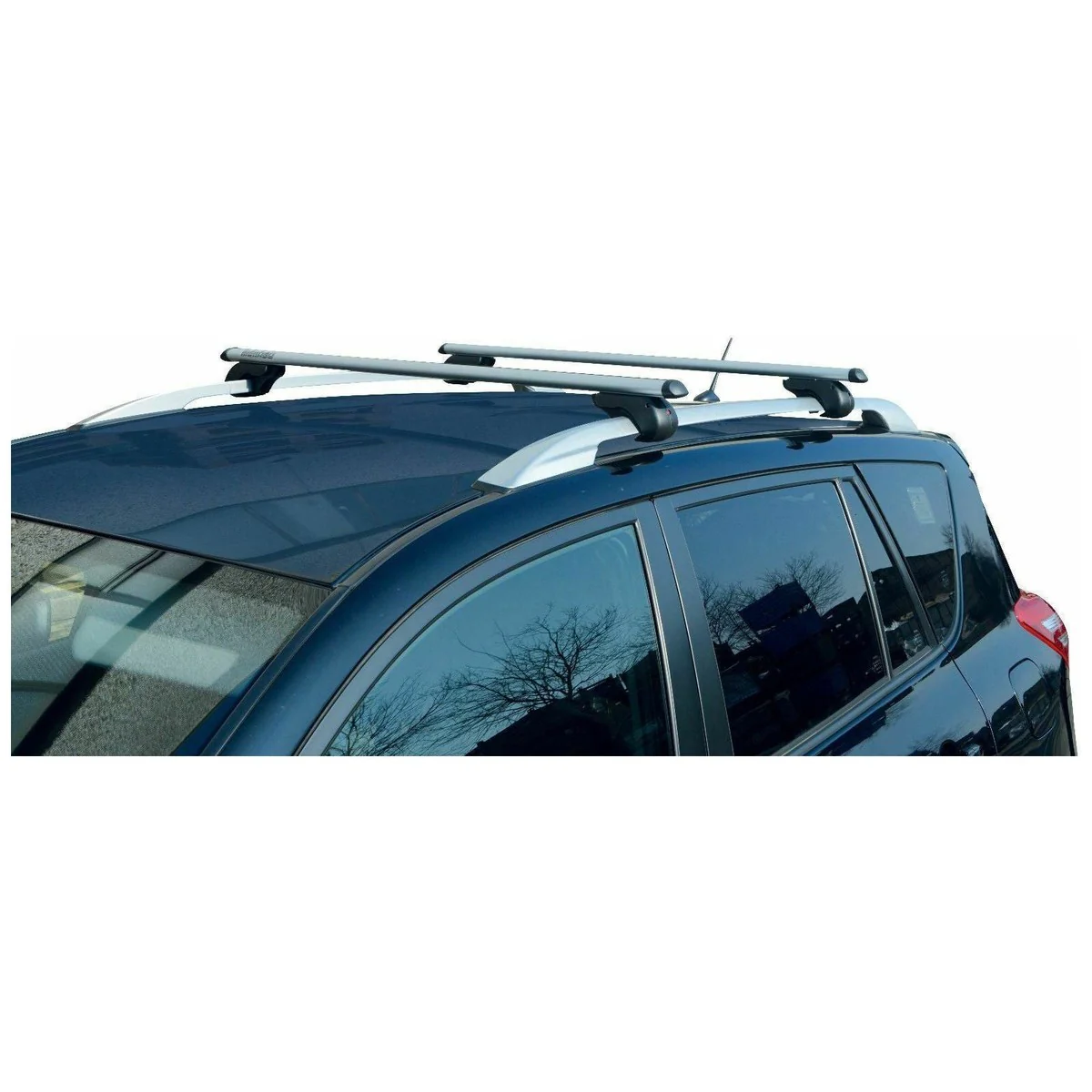 Locking Universal Aluminium Car Roof Bars Cross Rack 1.2M For Raised Rails 90kg - Image 6
