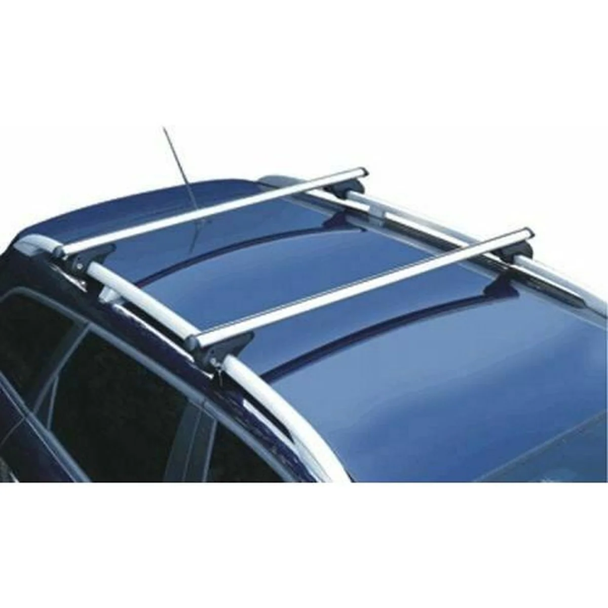 Locking Universal Aluminium Car Roof Bars Cross Rack 1.2M For Raised Rails 90kg - Image 8
