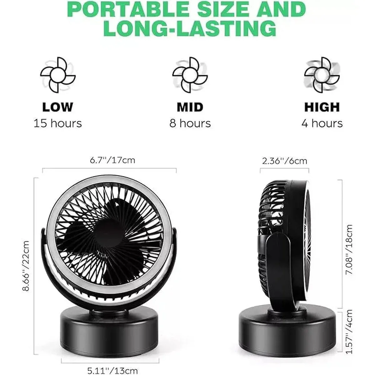 Camptech Luna 2 In 1 LED Light & Fan - Image 6