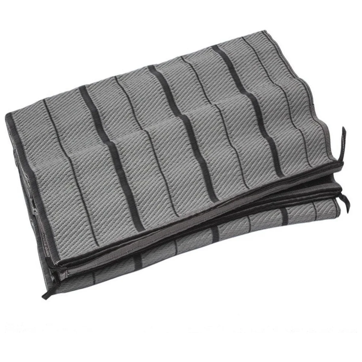 Luxury Awning Carpet 2.5 x 6.5m Moroccan Style Padded Ground Sheet H/D Grey PLS
