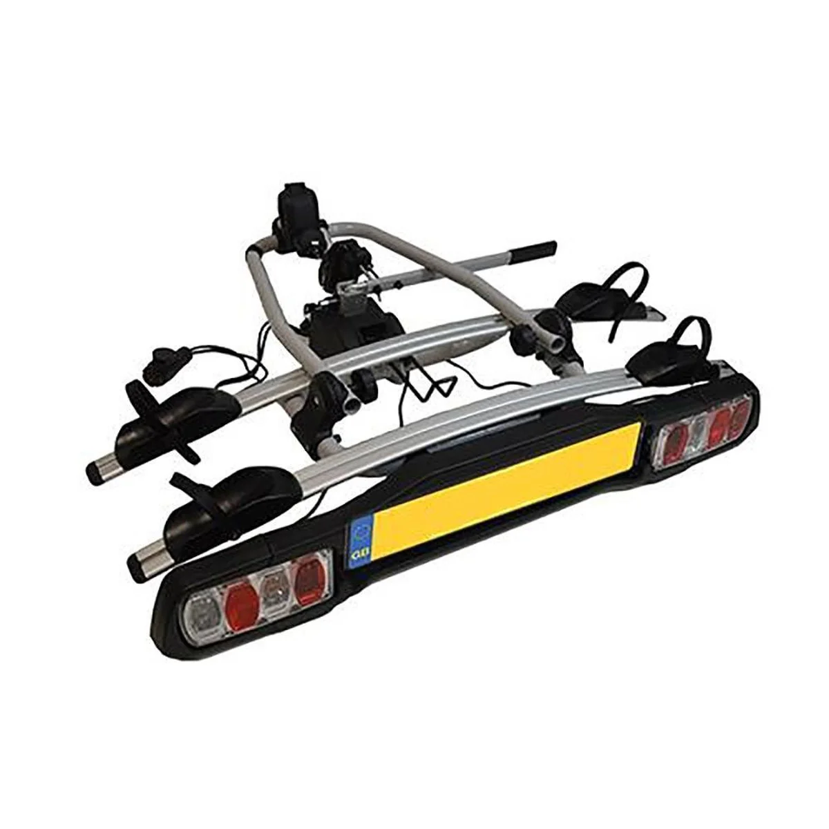 M-Way Towball Mounted Car Rear Tow Bar Cycle Holder 2 Bike Carriers with Electrics - Image 2