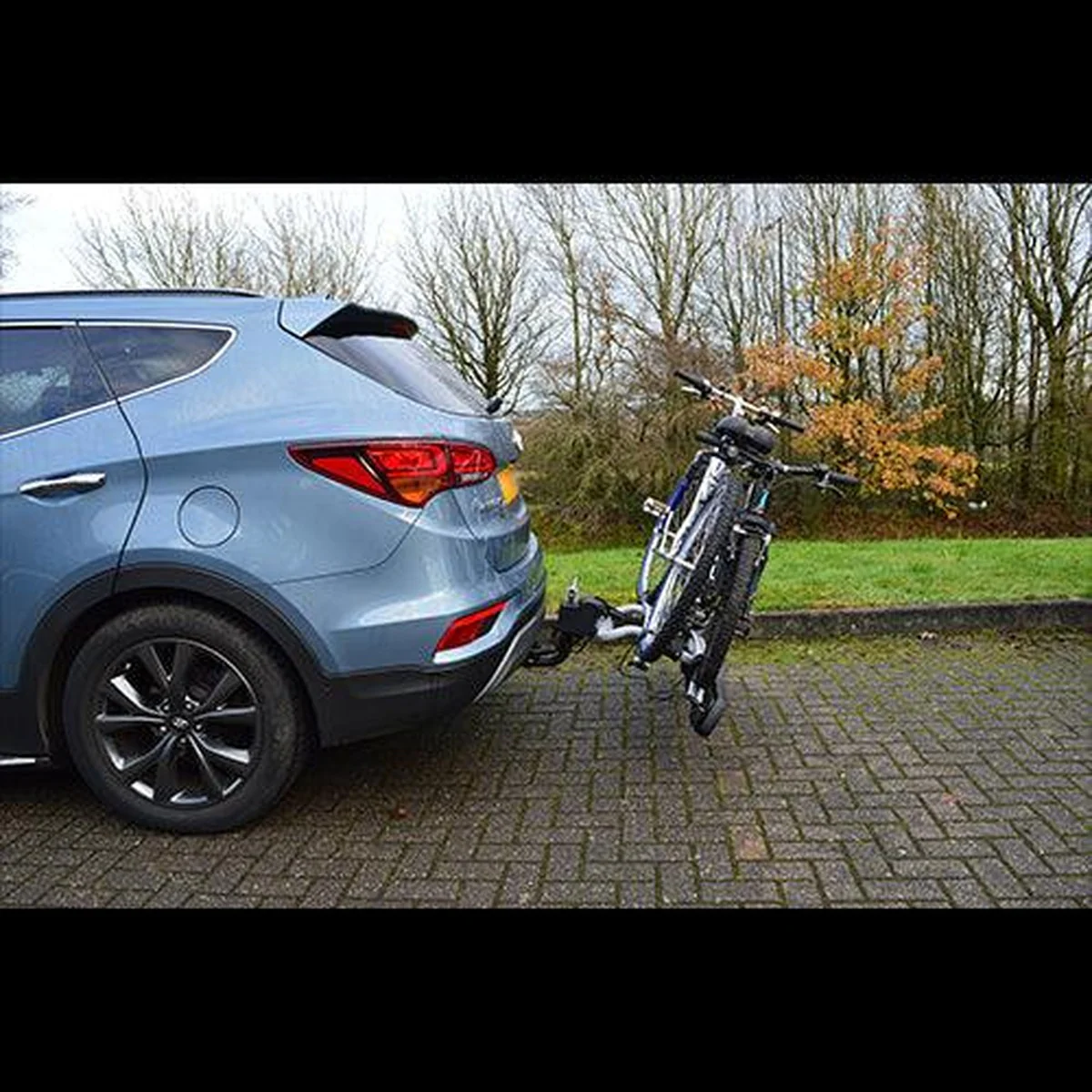 M-Way Towball Mounted Car Rear Tow Bar Cycle Holder 2 Bike Carriers with Electrics - Image 8