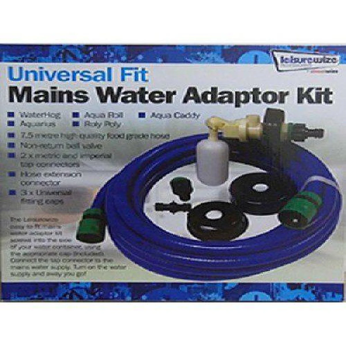 MAINS WATER ADAPTOR KIT waterhog aqua roll aquarius campervan caravan LWACC168 - Image 4