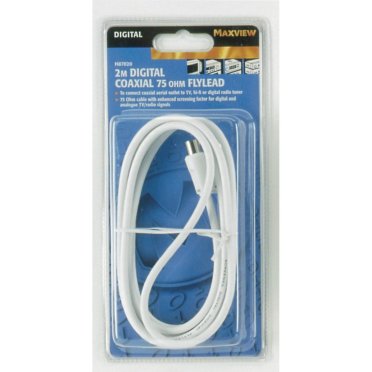 Maxview Digital Coax Fly Lead 2M H87020M