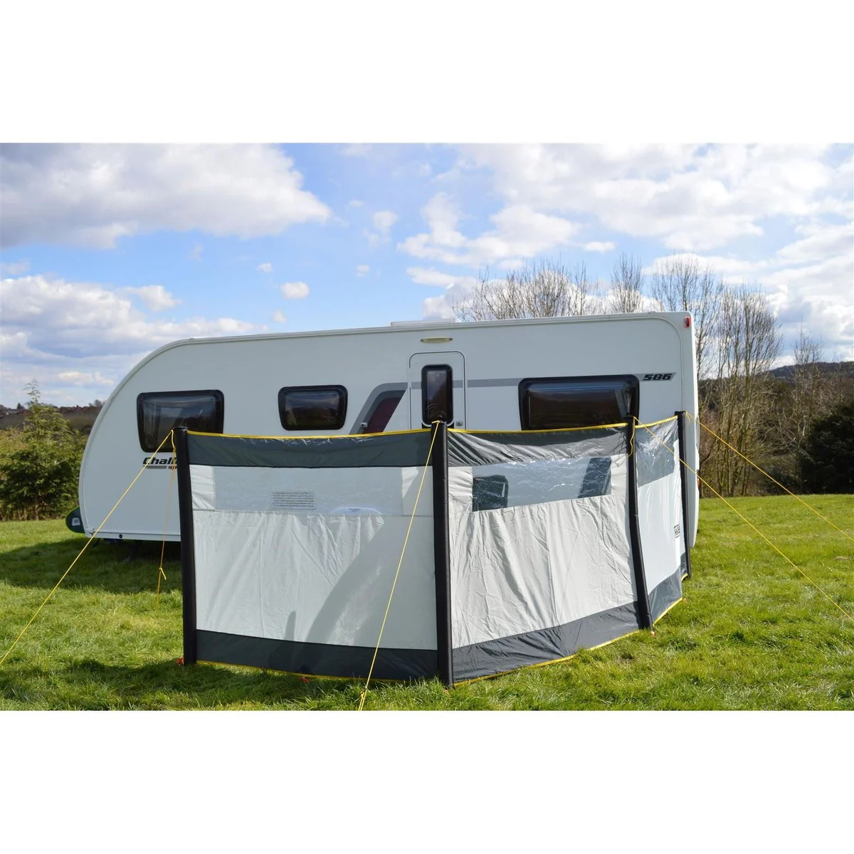 Maypole 3 Panel Inflatable Camping Windbreak with Windows L480cm x H140cm - Image 10